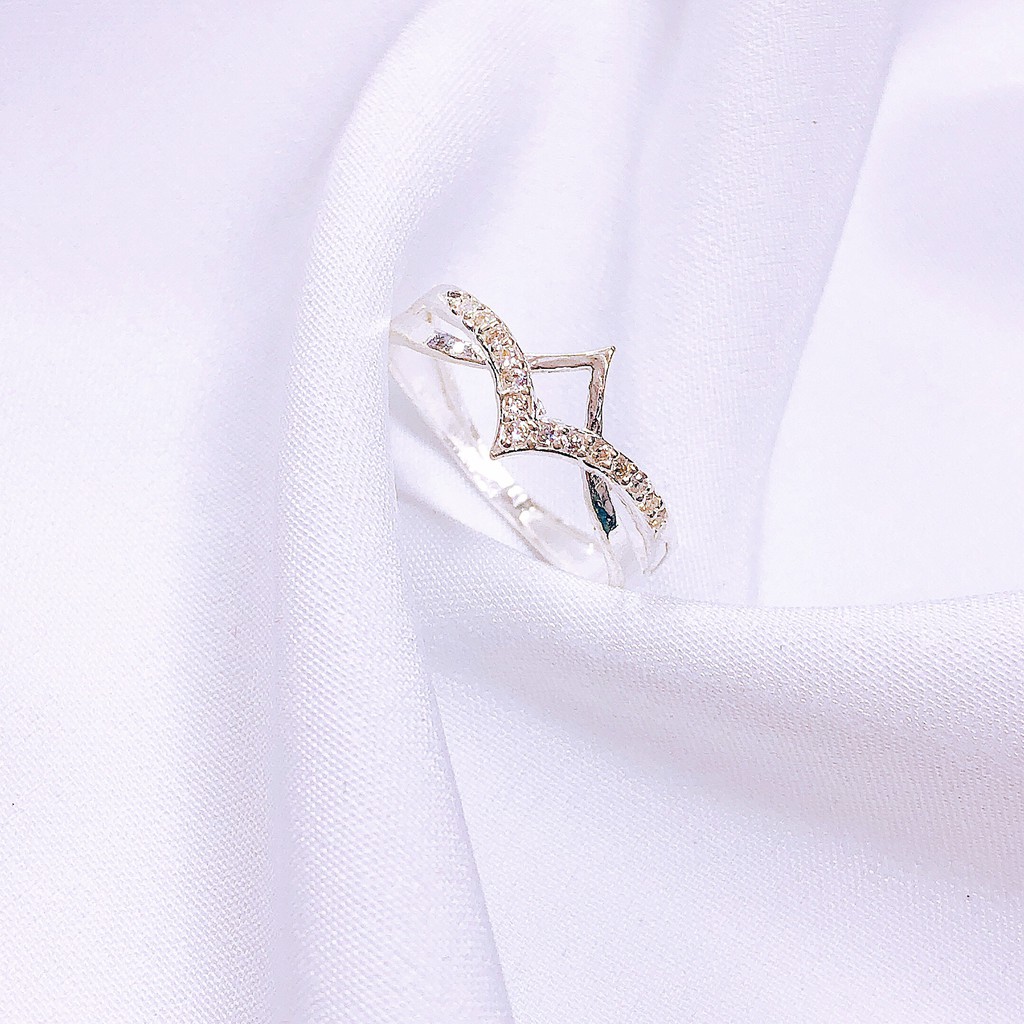 Nhẫn Nữ JQN Nhẫn Vương Miện Bạc Ta N59