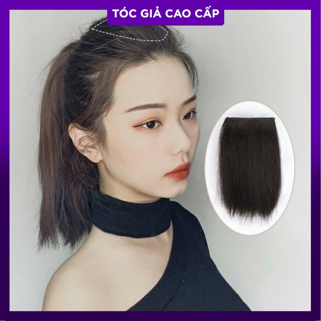 tóc mái phồng nhẹ tóc giả