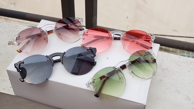 Mắt kính xi ốc hot trend thời trang❤️FREESHIP❤️gọng kính mát nữ ulzzang cao cấp AH424 | BigBuy360 - bigbuy360.vn