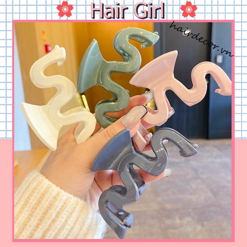 Kẹp Tóc Thiết Kế Gợn Sóng Thời Trang Cổ Điển Phong Cách Hàn Quốc Cho Nữ