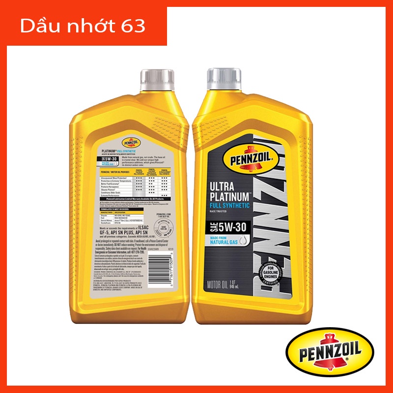 Nhớt Xe Tay Ga Cao Cấp Pennzoil Ultra Platinum 4T 5w30