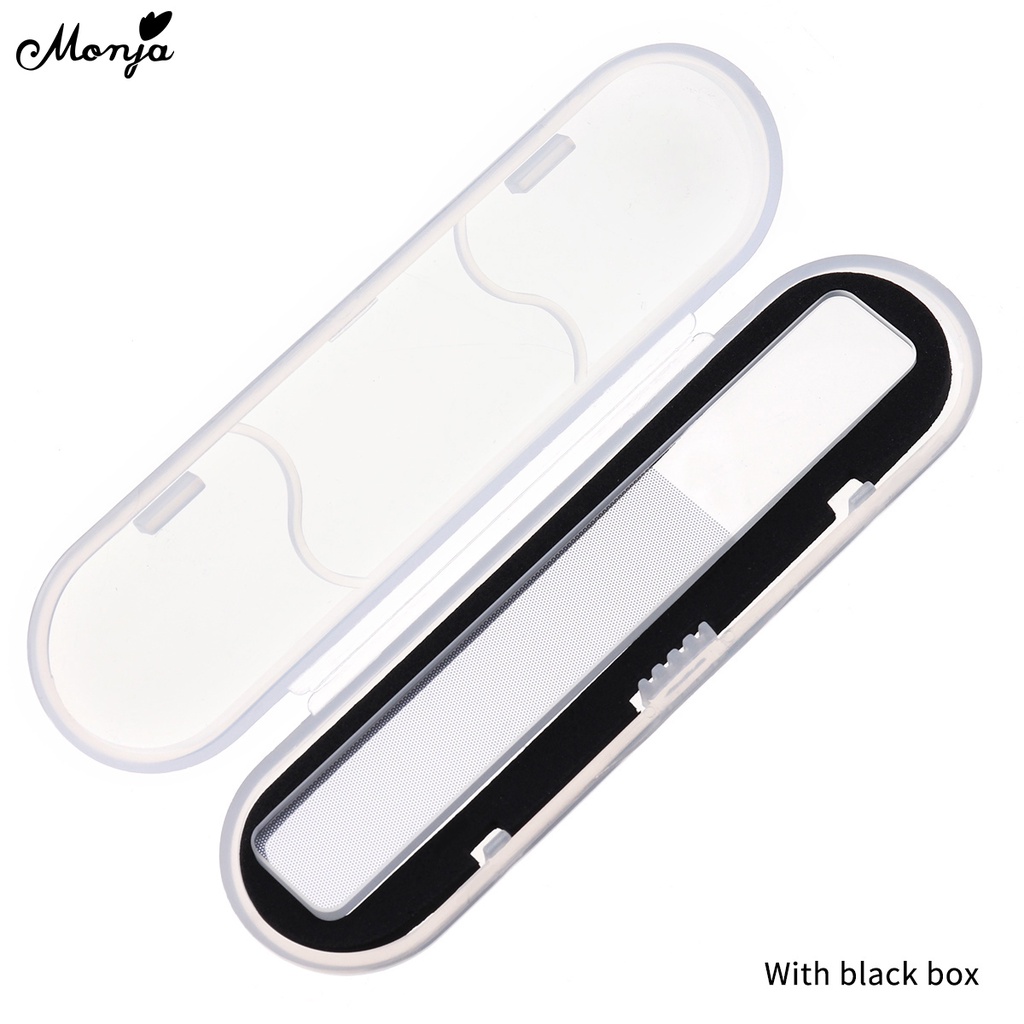 MONJA Bộ 1 / 10 Cây Dũa Móng Tay / Kính Nhám Nano Bằng Acrylic DIY