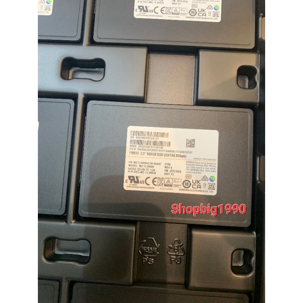 Ổ cứng SSD Samsung PM893 960GB  2.5'' SATA. Model MZ7L3960HCJR
