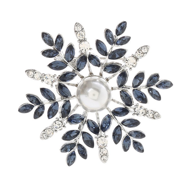 Cài áo đính đá hình bông tuyết sáng trọng GC188