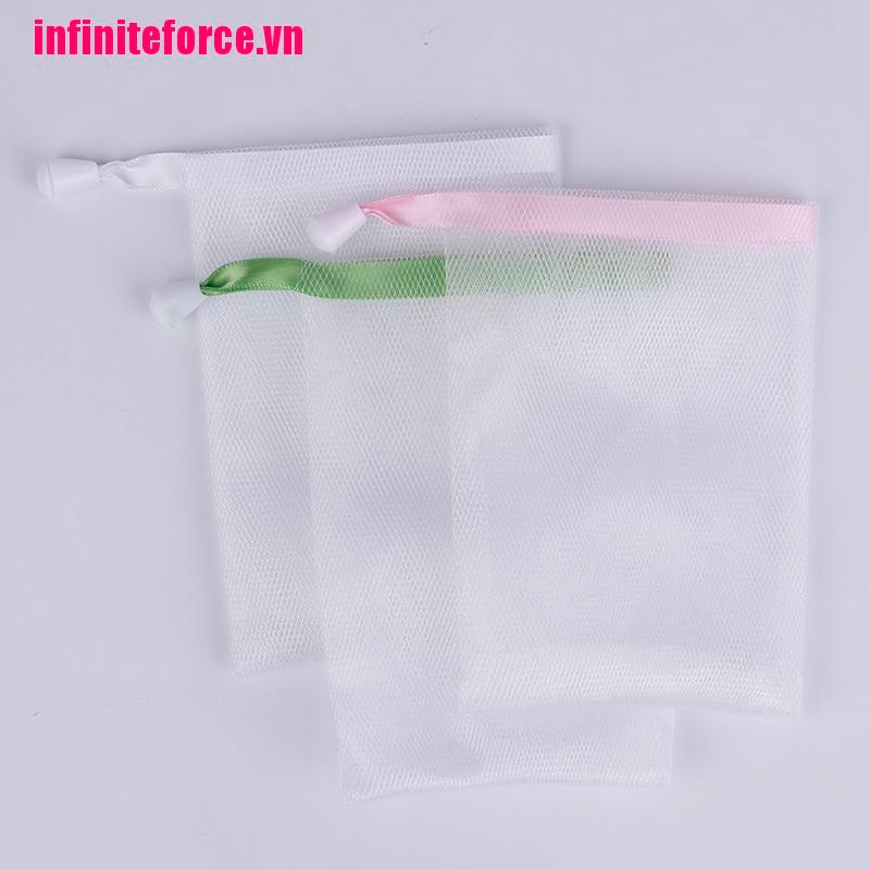 Túi Lưới Dây Rút Bằng Nylon Tẩy Tế Bào Chết Tiện Dụng