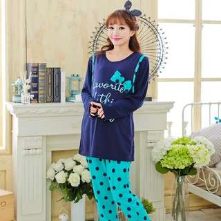 Bộ đồ bầu và sau sinh cho con bú dài tay- BND004