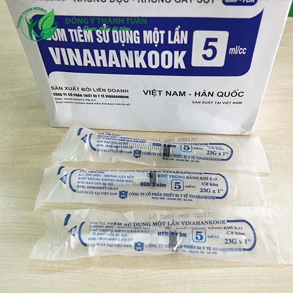 Bơm Tiêm 1ml, 3ml Xi Lanh Chính Hãng Vinahankook