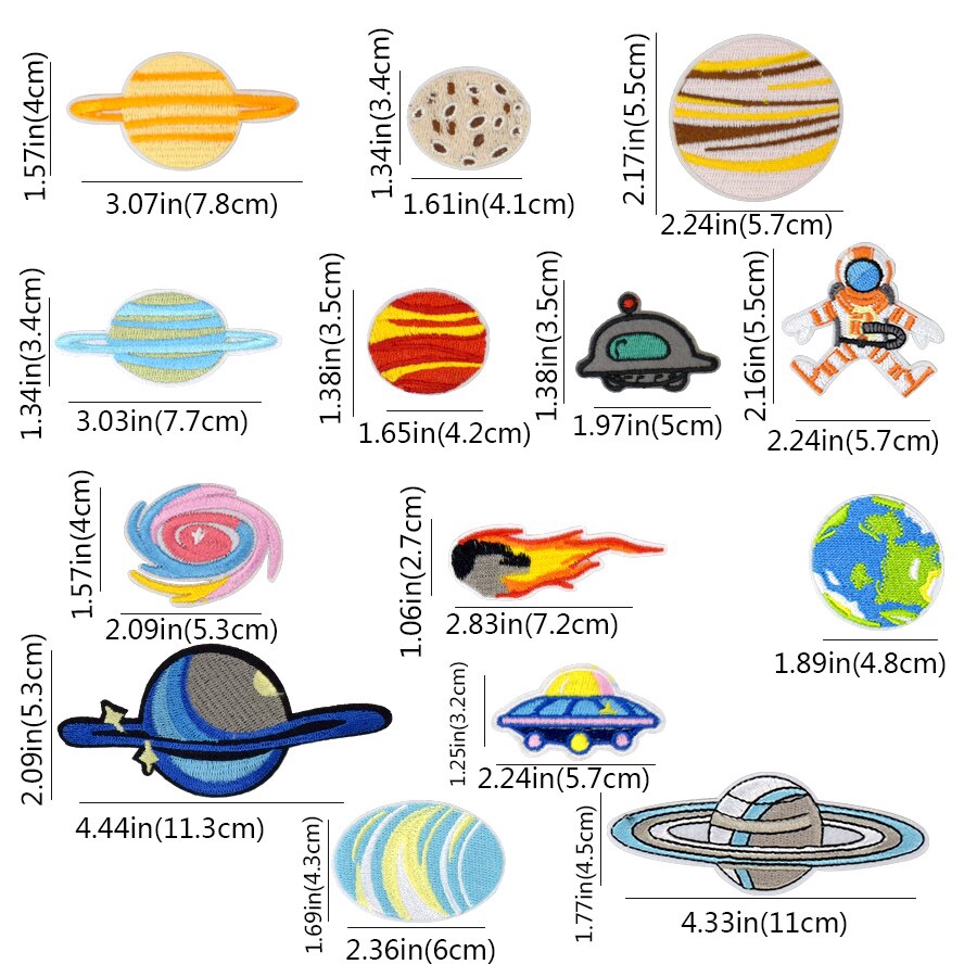 1 Miếng Vá Quần Áo Hình Phi Hành Gia Vũ Trụ