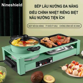 BẾP LẨU NƯỚNG ĐA NĂNG CHÍNH HÃNG NINE SHIELD_3L_BẢO HÀNH 12 THÁNG