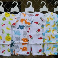 Bộ cotton giấy cộc tay cho bé( kéo sang xem ảnh thật)