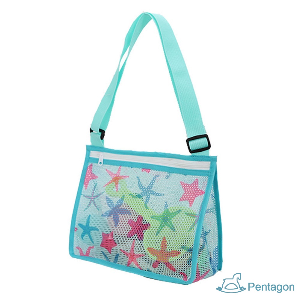 Túi Lưới Đựng Đồ Đi Biển Hình Vỏ Sò Sáng Tạo Có Thể Điều Chỉnh Cho Bé