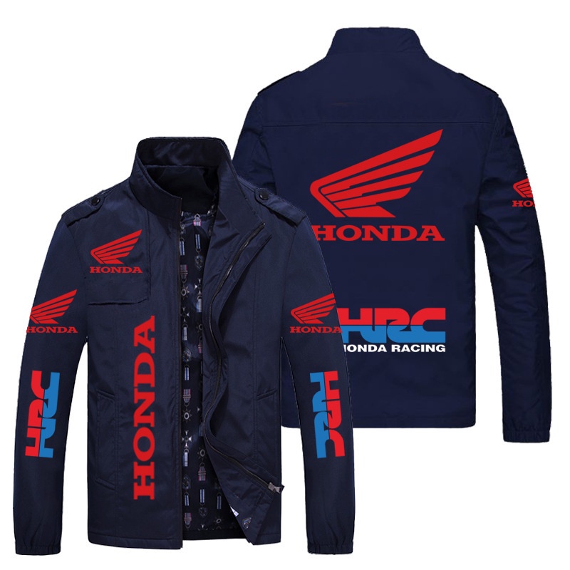 Áo Khoác Bóng Chày In LOGO Honda HRC Phong Cách Âu Mỹ Thời Trang Xuân Thu Cho Nam