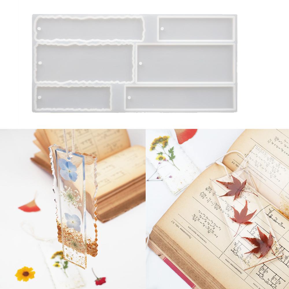 PINEVN Khuôn Silicon Trong Suốt Hình Chữ Nhật Làm Đồ Thủ Công