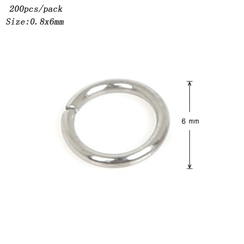 Bộ 200 Vòng Thép Không Gỉ 304 3 / 4 / 5 / 6 / 7 / 8 / 10mm