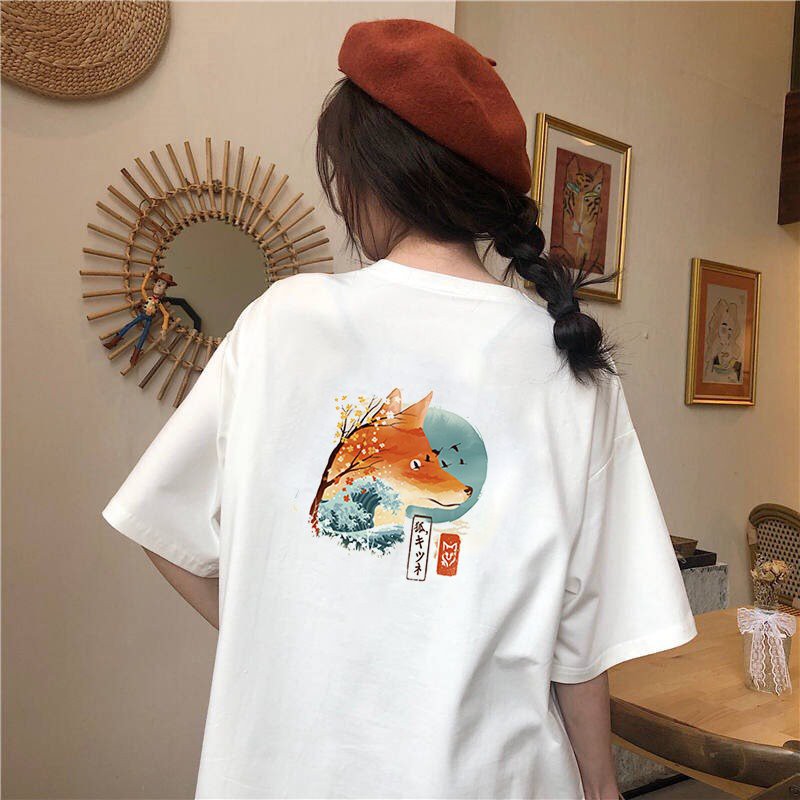 Áo thun form rộng tay lỡ Nhật Bản đẹp độc lạ vải dày mịn 2020T2357