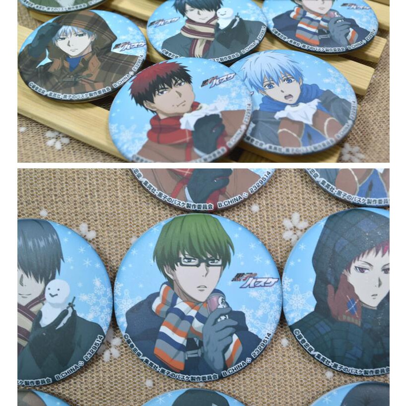 Huy Hiệu Cài Áo 58mm Hình Nhân Vật Anime Kuroko No Basket Akashi Seijuroryota Seijuro Taiga Kagami