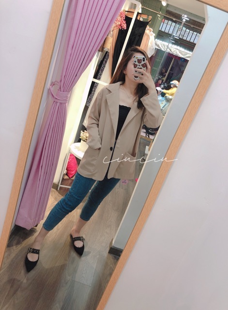 Áo Blazer Cổ Vest Hai Túi ?🍃 | BigBuy360 - bigbuy360.vn