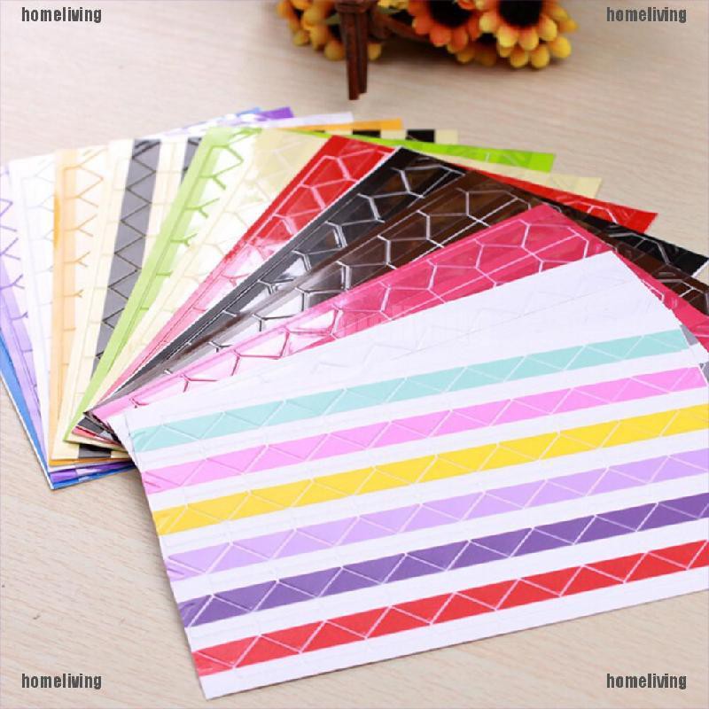 Set 120 sticker dán góc ảnh trang trí sổ lưu niệm album ảnh