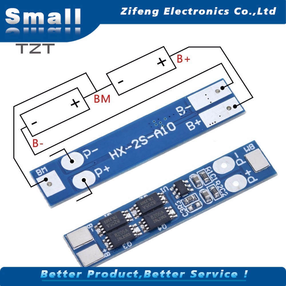 Bảng Mạch Sạc Pin Lithium 2s 7.4v 8a Li-Ion 18650 8.4v