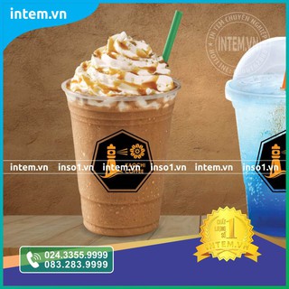 TEM DÁN STICKER CỐC TRÀ SỮA, CỐC SINH TỐ