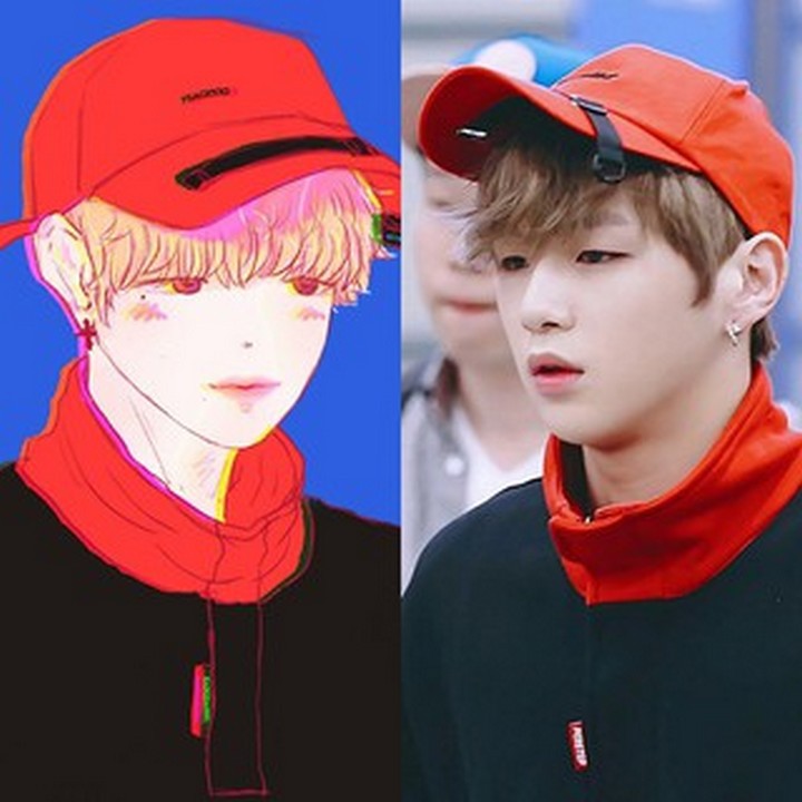 Mũ wannaone mũ kangdaniel nón che nắng idol Hàn Quốc thiết kế xinh xắn tiện lợi