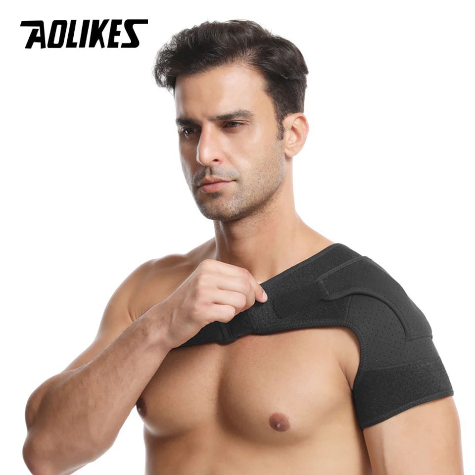 Đai bảo vệ vai AOLIKES A-1692 nẹp cố định khớp vai Sports shoulder pads HanoiGym