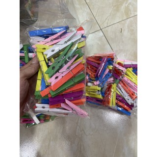 Kẹp gỗ 7cm đủ màu