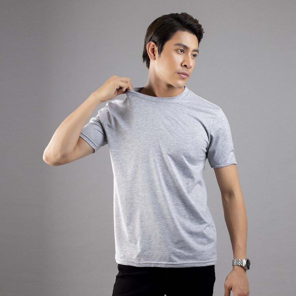 Áo thun nam cổ tròn Galvin vải cotton co giãn cộc tay ngắn lỡ bộ 4 màu APGV5 - Leo Vatino | BigBuy360 - bigbuy360.vn