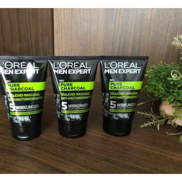 Sữa rửa mặt L'oreal Men Pure Charcoal chuyên dành cho nam