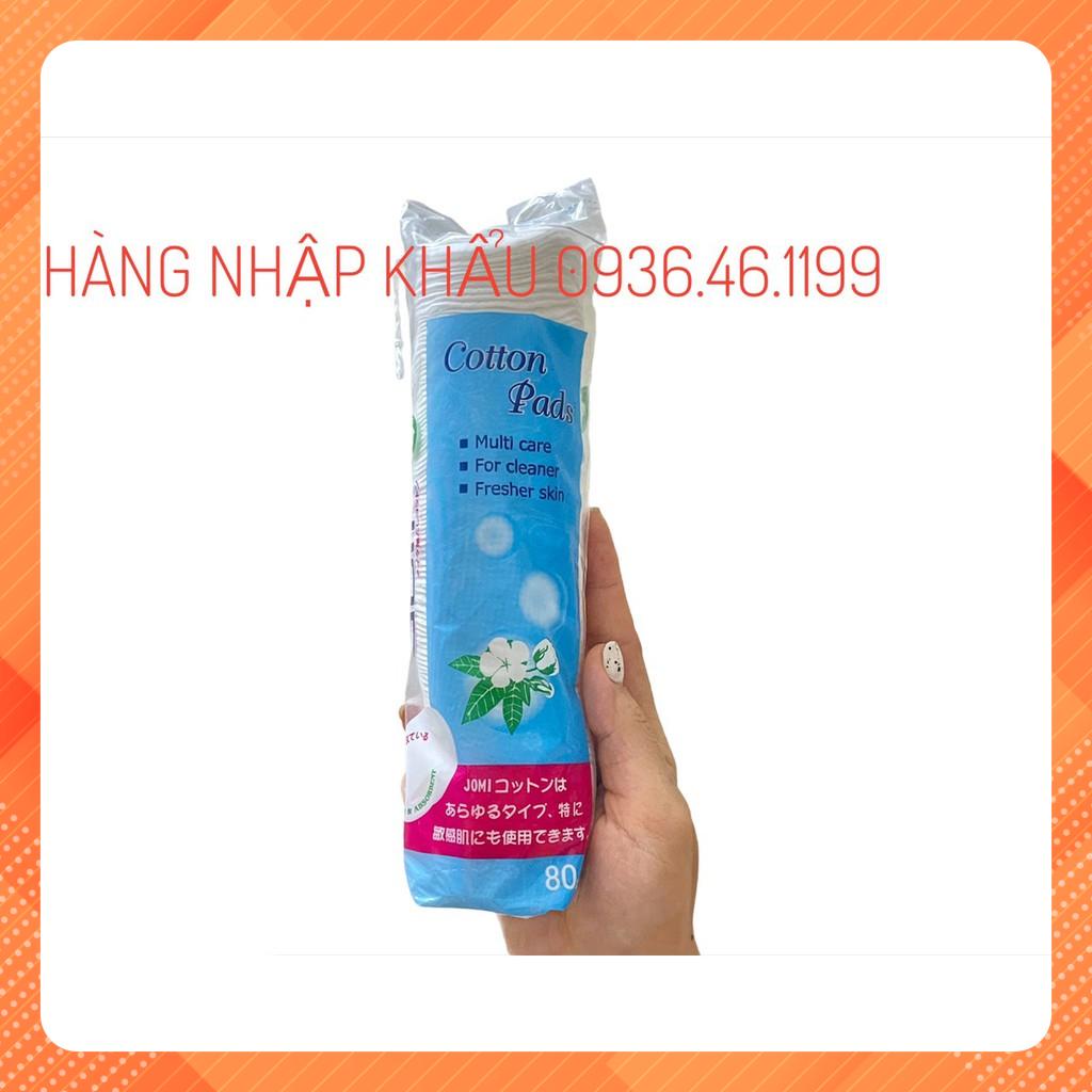 Bông Tẩy Trang Jomi 80 miếng 100% bông tự nhiên Nhật bản