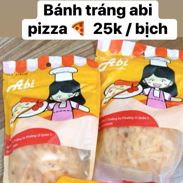 BÁNH TRÁNG ABI PIZZA HƯƠNG VỊ SIÊU THƠM SIÊU NGON