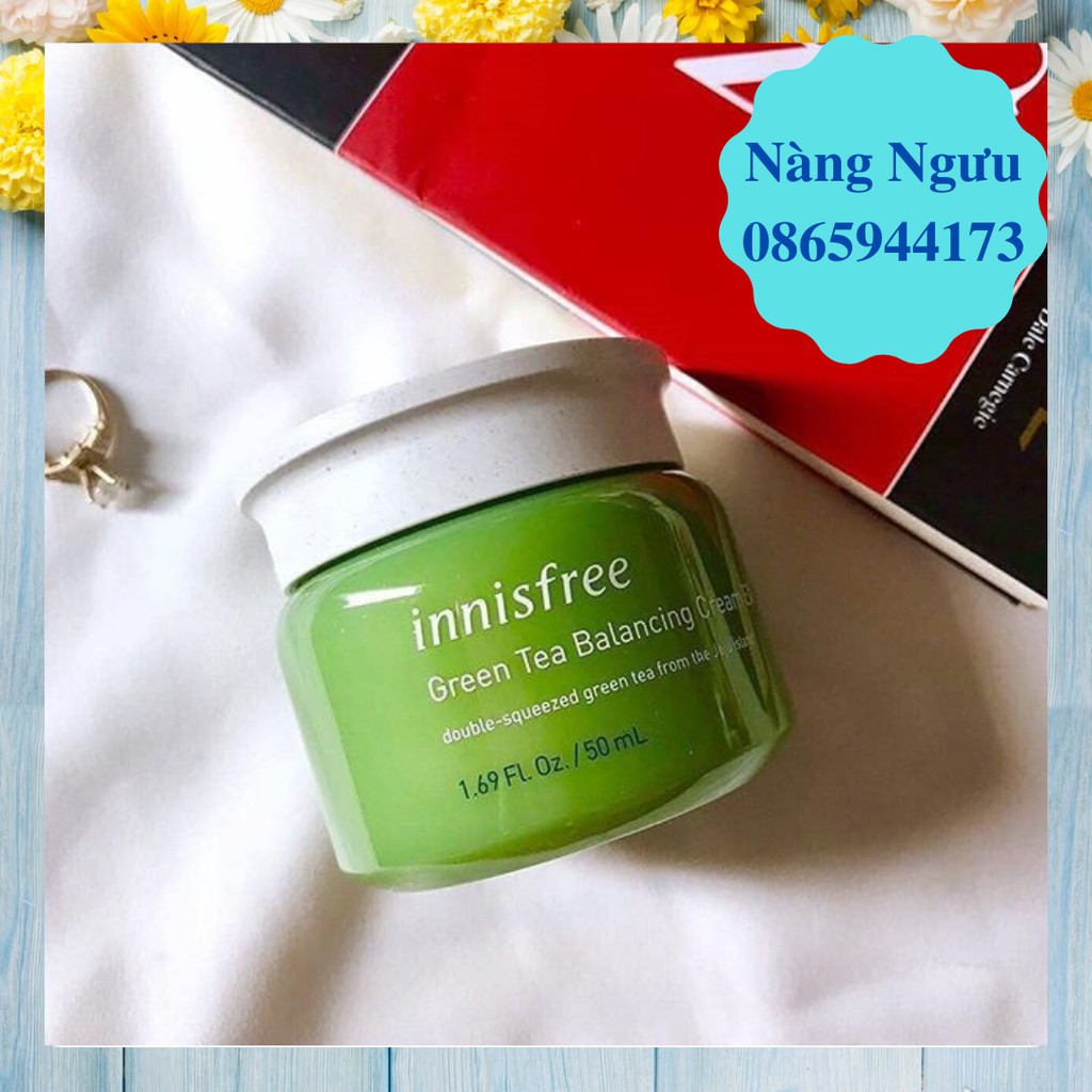 Kem Dưỡng Ẩm, Kem Dưỡng Trắng Da Innisfree Green Tea, Chống Lão Hóa và Ngăn Mụn, Hàng Chính Hãng Hàn Quốc | BigBuy360 - bigbuy360.vn