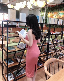 Đầm Body Hai Dây Thăt Nơ