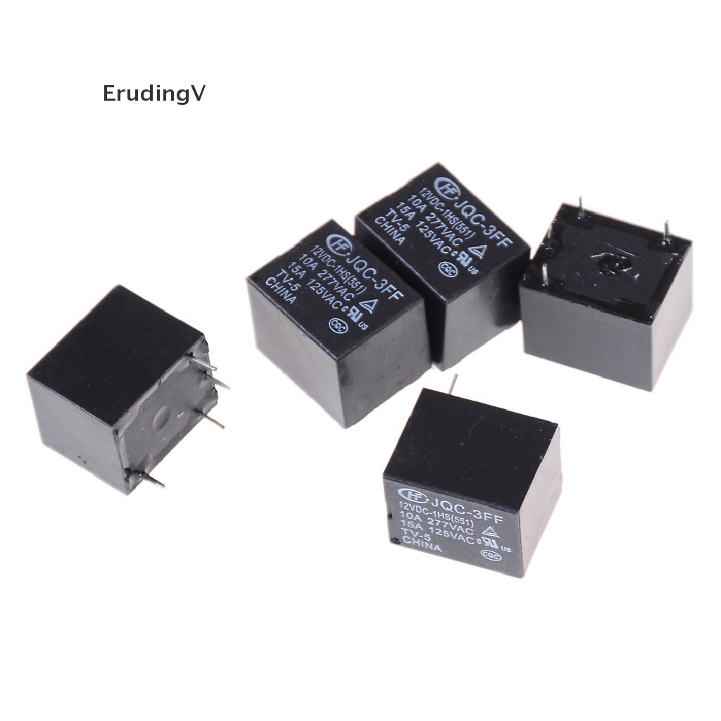 Set 5 Rơ Le 12VDC SRD-S-112DM 15A 125VAC 4Pins Chuyên Dụng 0 0 0 0 0