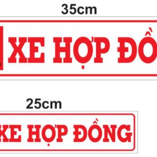 Decal xe hợp đồng phản quang