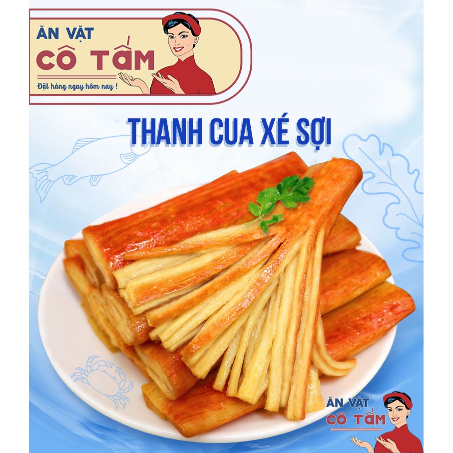 🔥Shop khuyên dùng🔥 THANH CUA XÉ SỢI thanh cá thơm mềm nhiều vị ăn vặt cay cay thơm ngon khó cưỡng