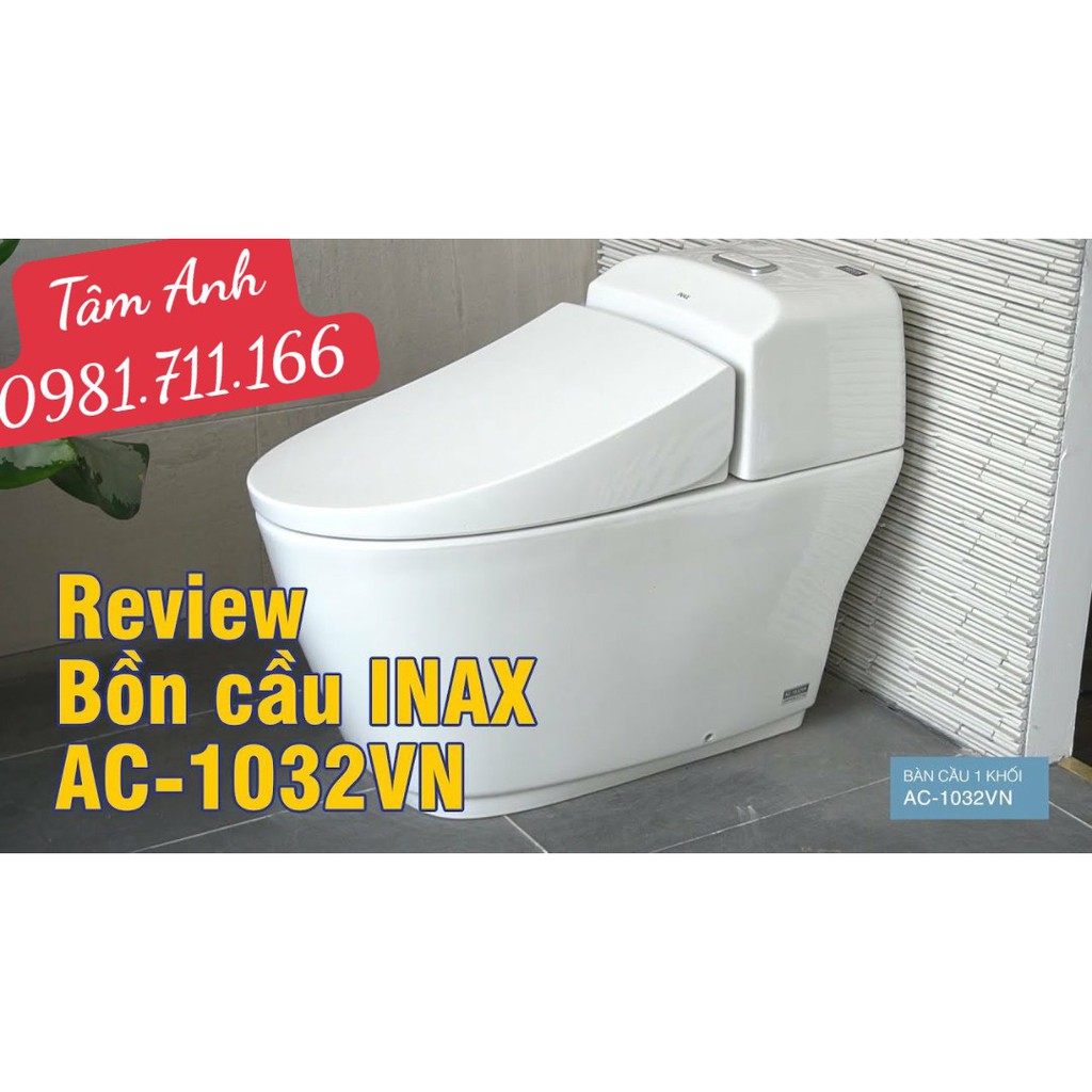 Bồn Cầu INAX AC-1032VN một khối Nắp êm Aqua Ceramic (ảnh thật)