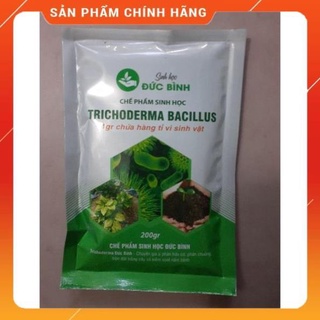 Chế phẩm vi sinh nấm đối kháng trichoderma bacillus Đức Bình gói 200gr