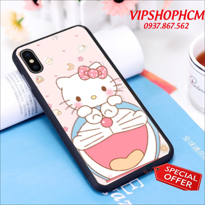 Ốp lưng iPhone 7 / 6 Plus / 6S Plus / 6/ 6S / 5 /4  Hình Doremon Làm Duyên - TPU Viền Dẻo