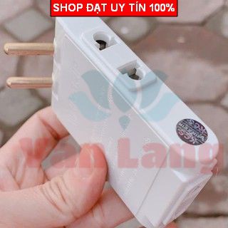 Phích Cắm Dẹt 1 ra 3  - 10A 250V - Công suất 2200W chống vỡ, chống cháy