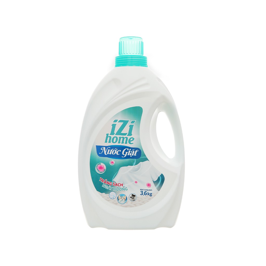 Nước giặt IZI HOME trắng sạch ngát hương chai 3.6 lít