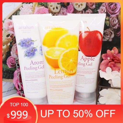 Tẩy tế bào chết 💖FREESHIP💖 Tẩy da chết Hoa quả Arrahan sạch da 3 tác dụng 180ml