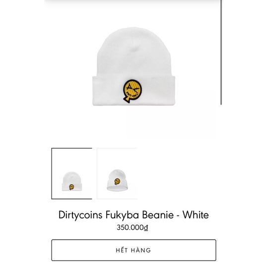 Pass mũ len Dirty coin Mới