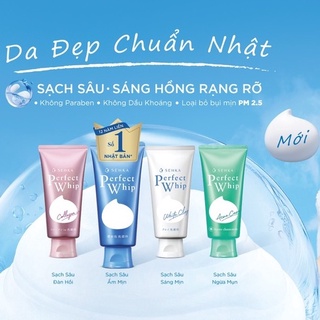 Sửa rửa mặt Nhật Bản Senka Perfect White Clay 120g