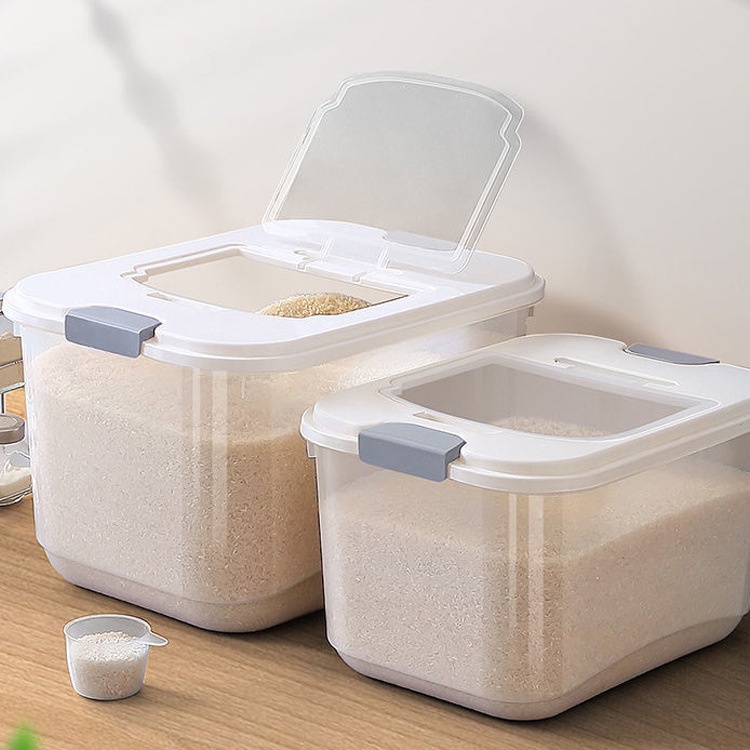 Hộp Đựng Gạo 7.5-20kg Chống Ẩm Mốc / Côn Trùng Tiện Dụng Cho Nhà Bếp
