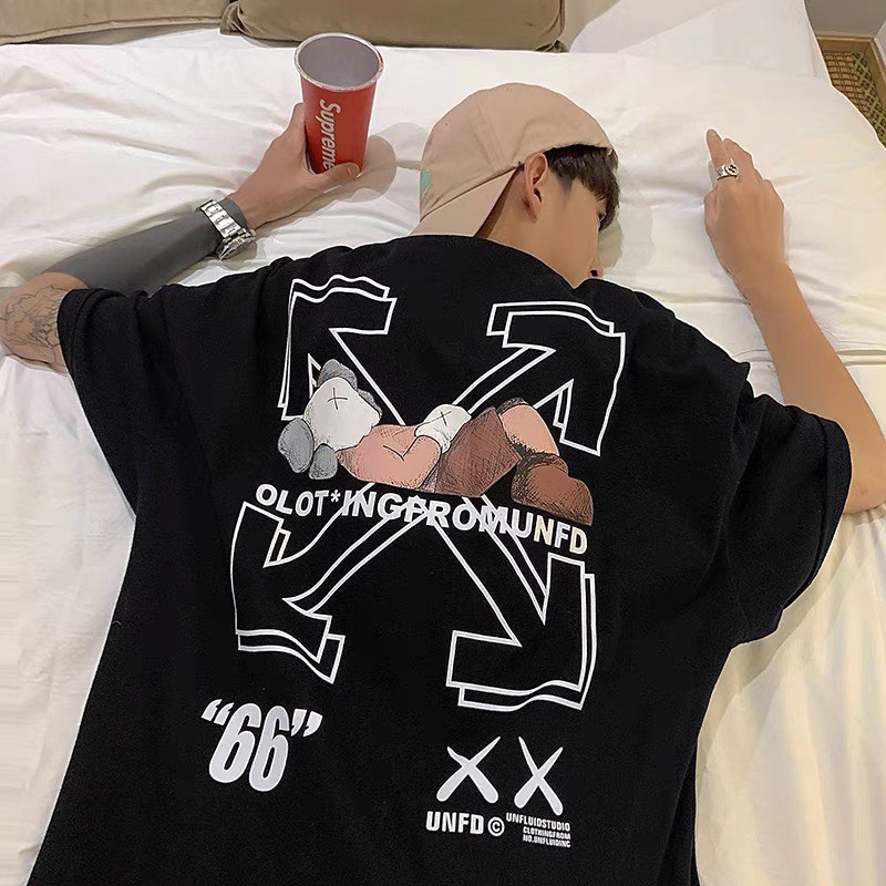 Áo Hè 2022, áo phông cổ tròn UNISEX in hình OFF-WHITE cực chất cho nam nữ