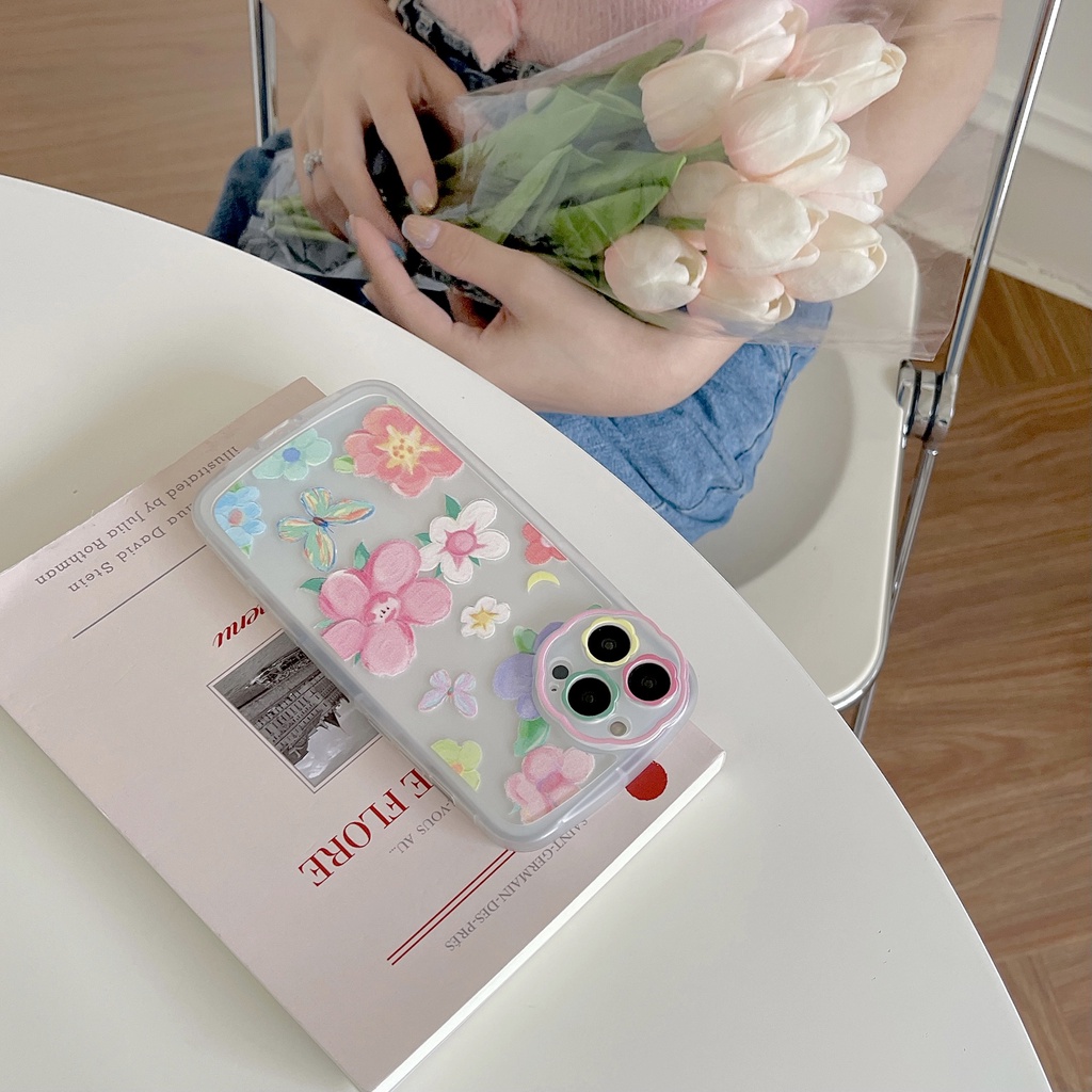 Ốp Điện Thoại Tpu Silicone Mềm Trong Suốt Chống Sốc In Hình Tranh Sơn Dầu Cho iPhone 11 12 13 pro max xr xs xsmax 7 8plus