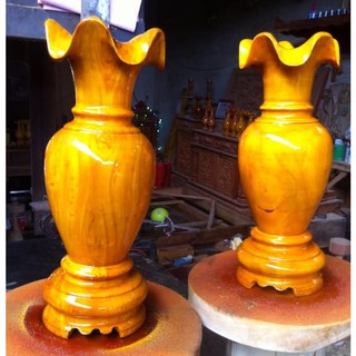 cặp lục bình gỗ cao 30cm X 10cm