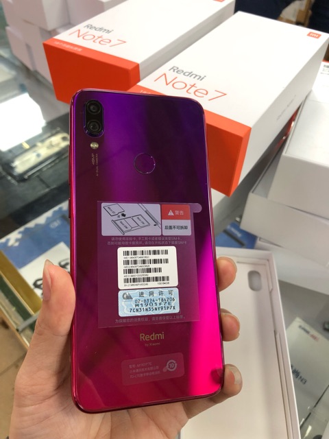 Điện thoại Xiaomi redmi note 7 4/64G nhập khẩu đầy đủ tiếng việt