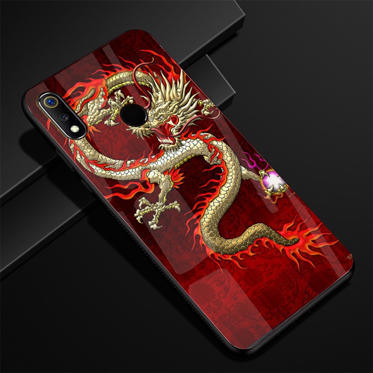 Ốp Lưng Kính REALME 3, REALME 3 PRO Hình in 3D sáng bóng cao cấp